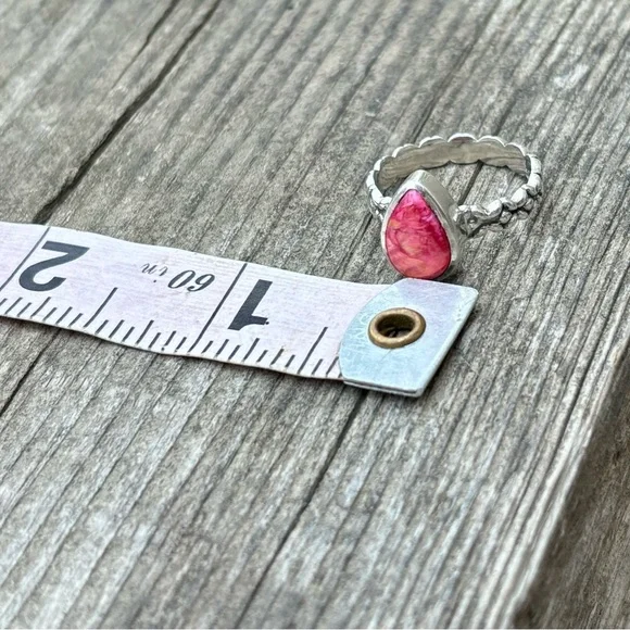 Kingsman Turquoise Pink & Orange Dahlia Ring - Picture 13 of 14